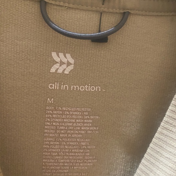 All in Motion Soft Gym Crewneck Sweatshirt Neutral Tan Men’s Size Medium - Picture 3 of 7